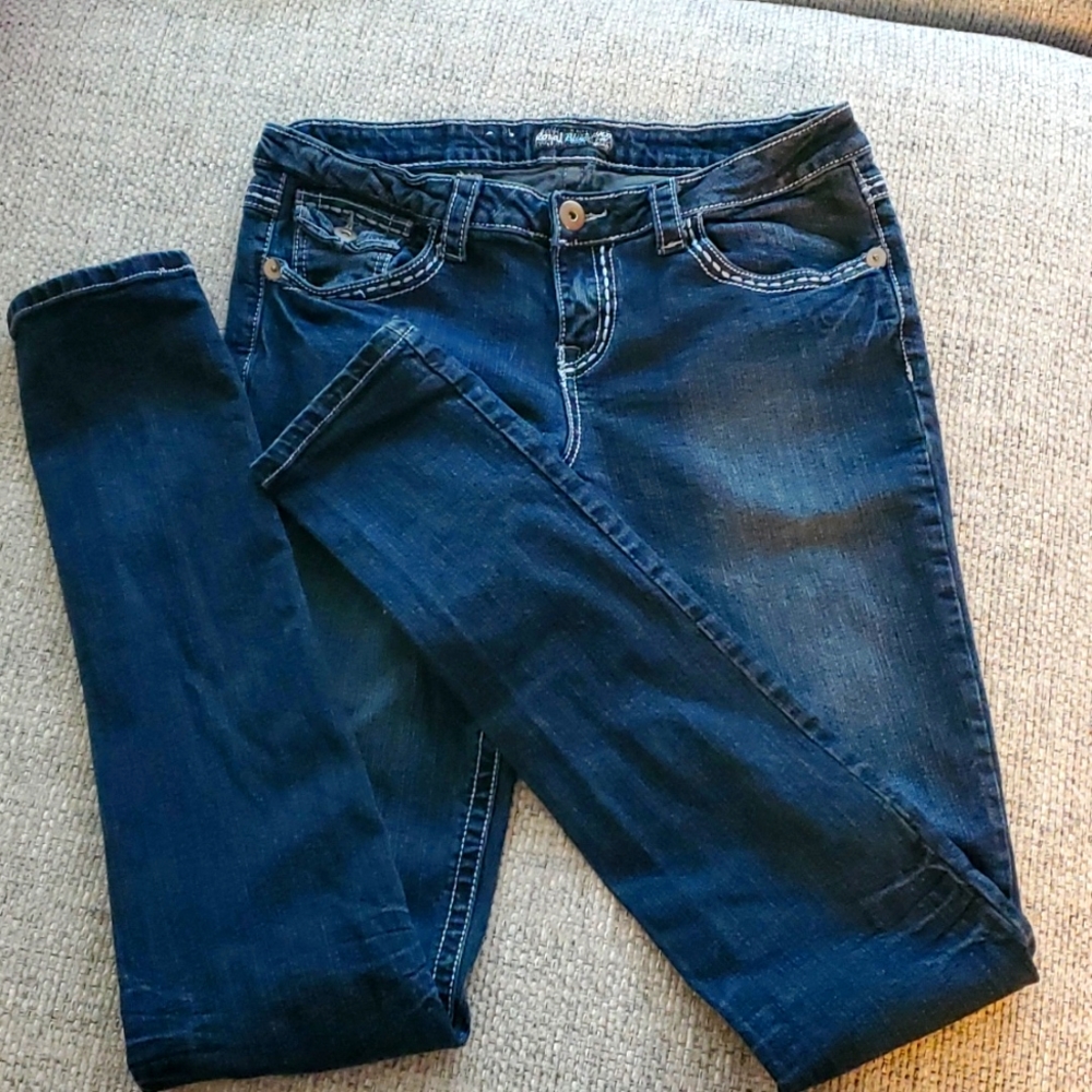 Extra Tall Dark blue wash Super Skinny Sz 13 x 37" inseam!